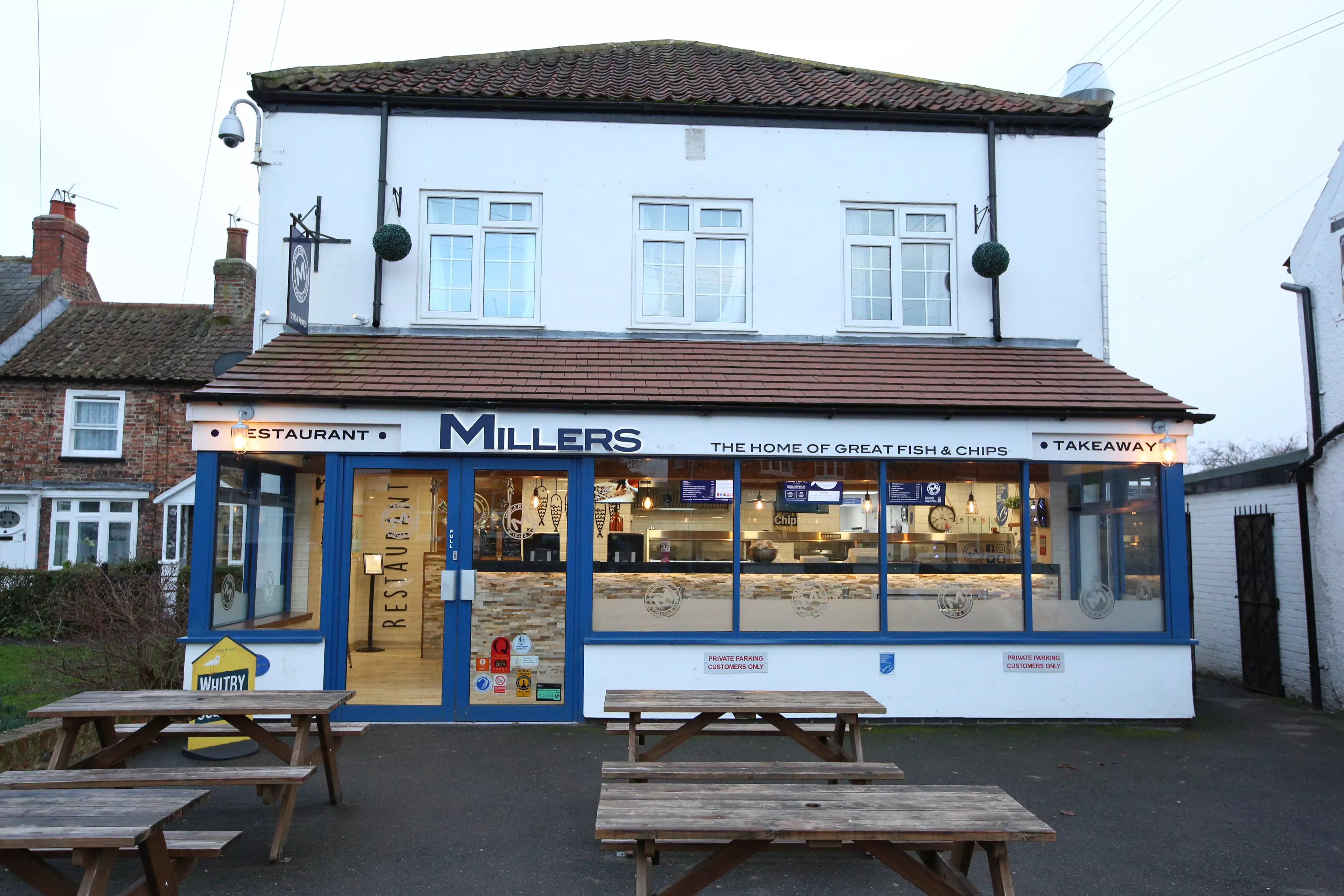 Millers Chippy in Haxby, North Yorks.