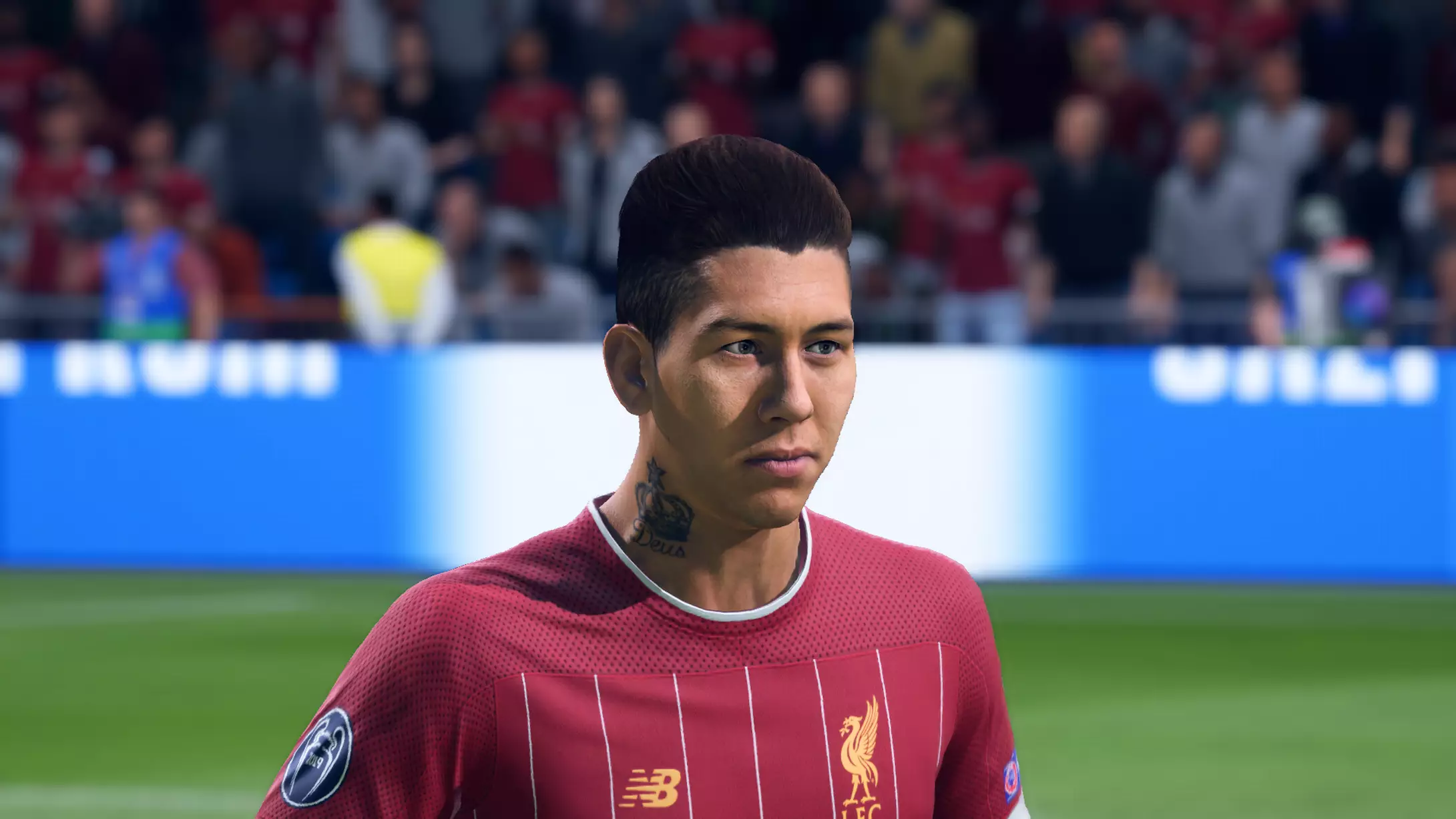 Firmino will no doubt score lots of goals for FIFA 20 players. Image: EA Sports/Liverpool Echo