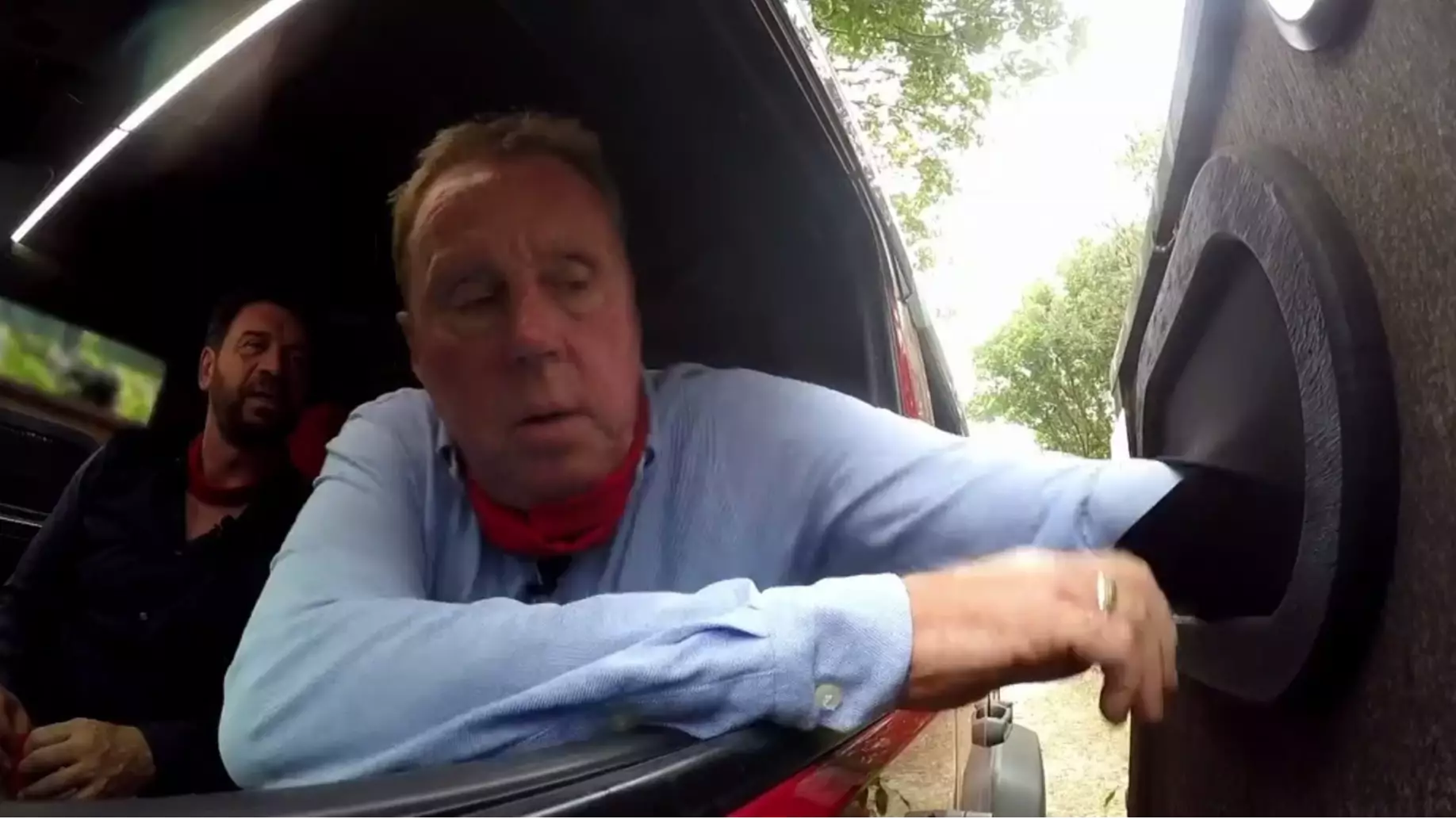 Harry Redknapp's First 'I'm A Celebrity...Get Me Out Of Here!' Challenge Involved Leaning Out Of A Car Window