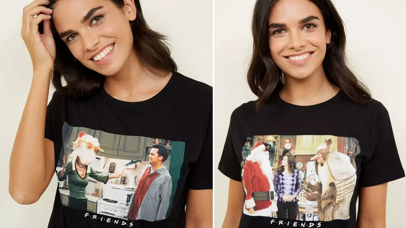 New Look Is Selling Christmas T-Shirts Printed With Iconic Festive Friends Moments