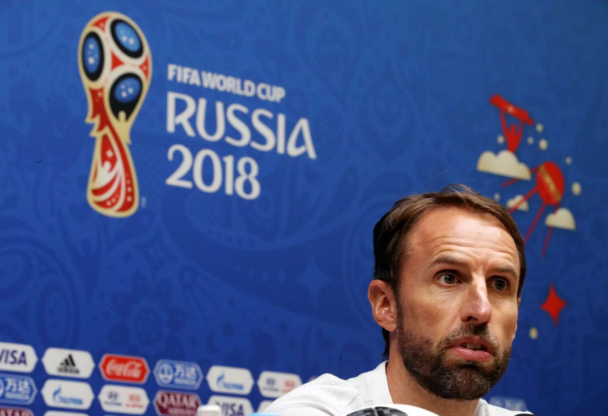 Southgate during a press conference. Image: PA