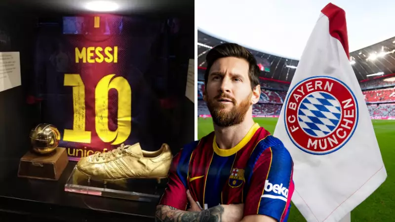 Lionel Messi Has A Small Section Dedicated To Him Inside Bayern Munich's Allianz Arena	