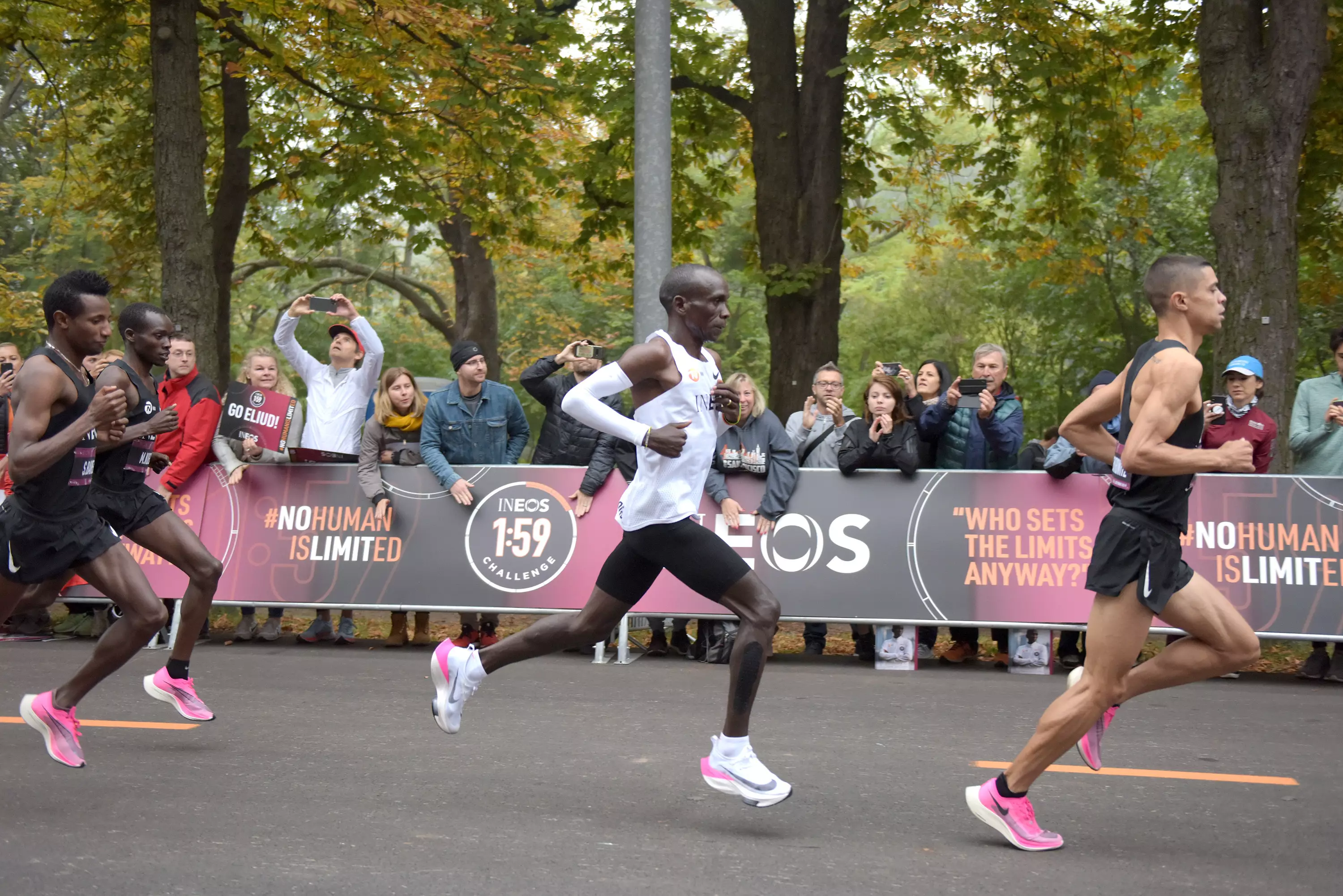 Eliud Kipchoge has run the first sub-two-hour marathon in Vienna.