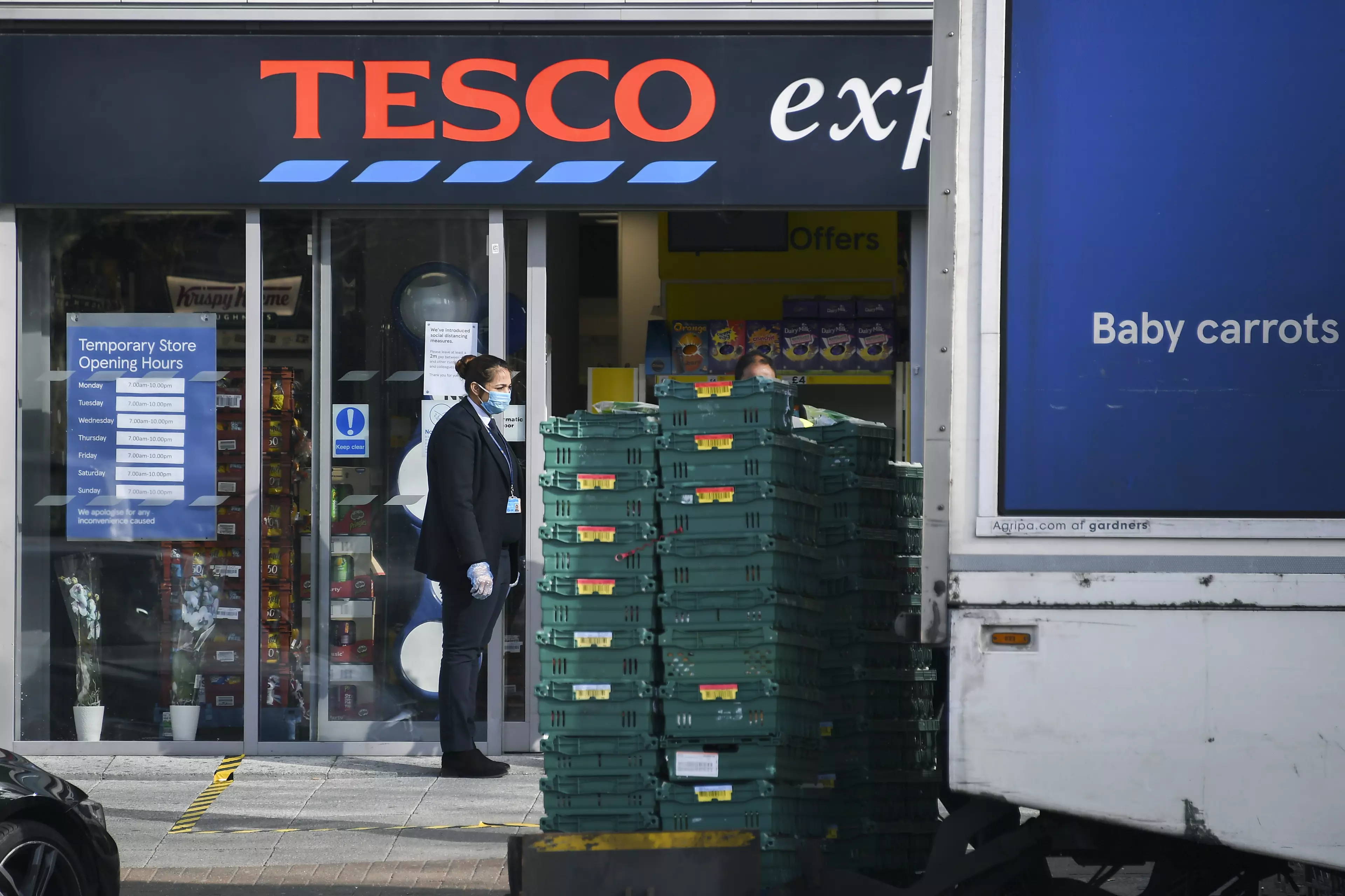 Tesco has limited online delivery orders to 80 products per customer.
