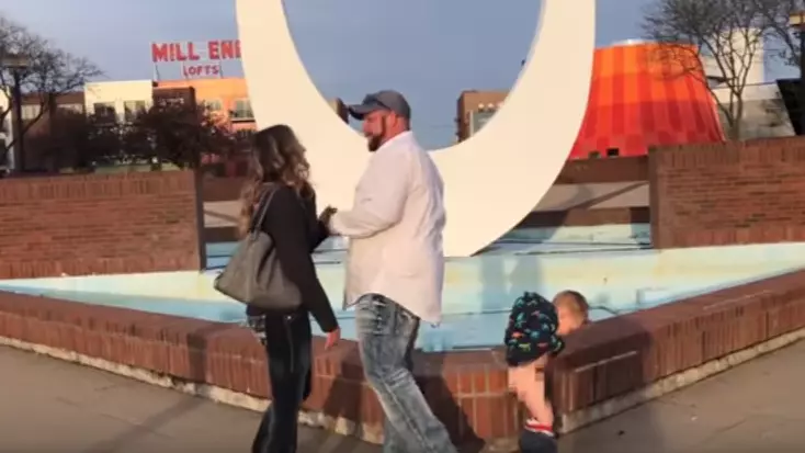 Little ​Kid Pees While Mum Receives Romantic Marriage Proposal