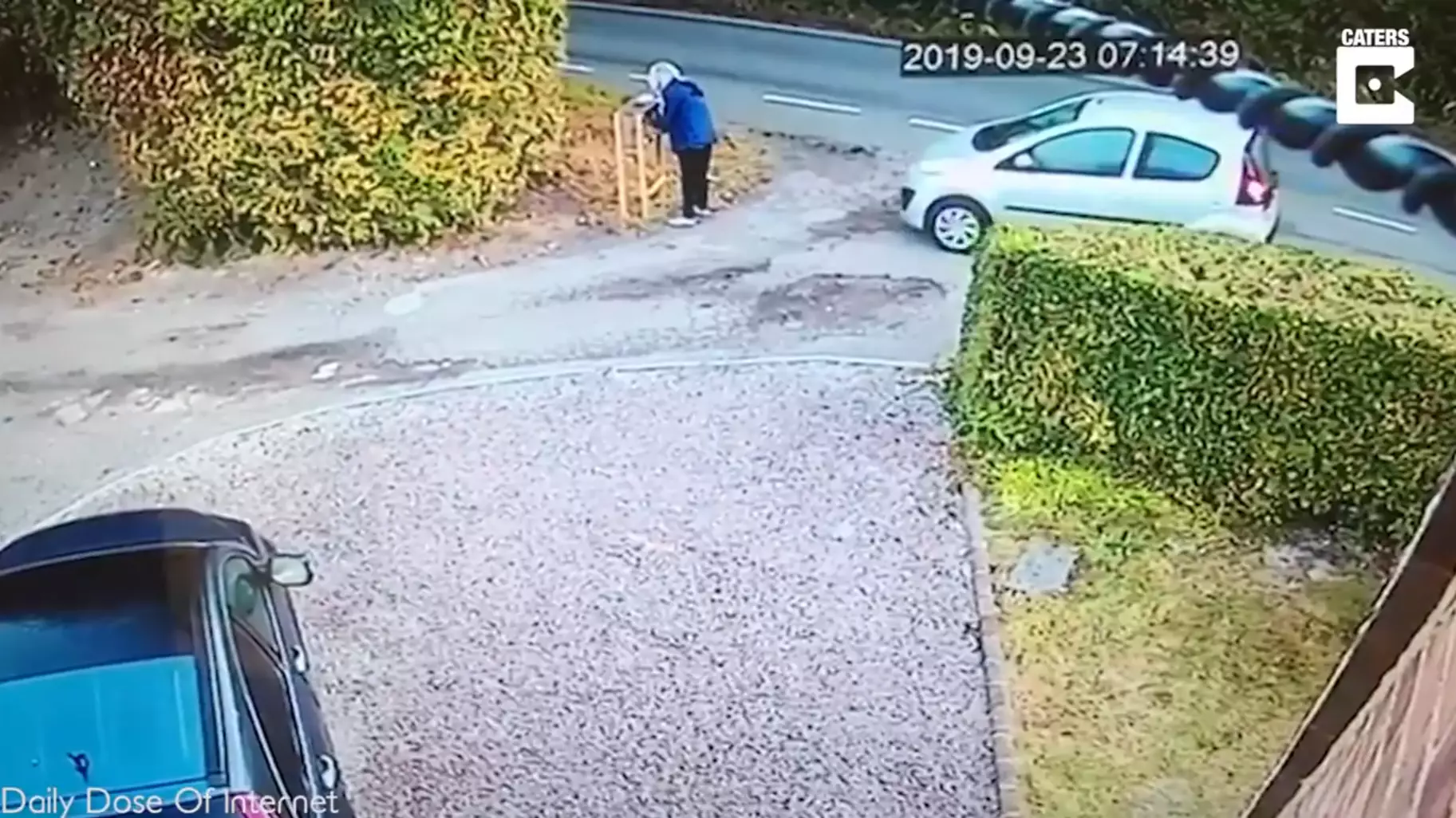 Woman Runs Herself Over After Forgetting To Put Her Handbrake On