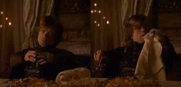 Tyrion's magic napkin.