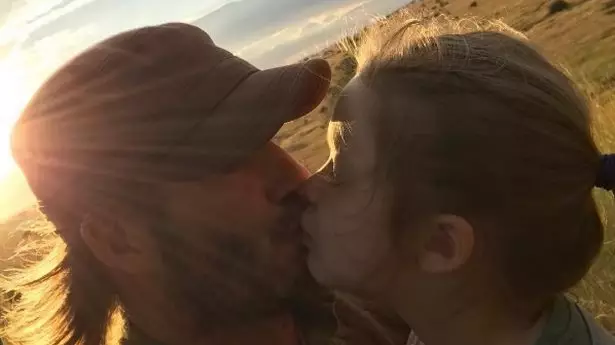 David Beckham Posts Photo Kissing Daughter On Lips And People Are Kicking Off