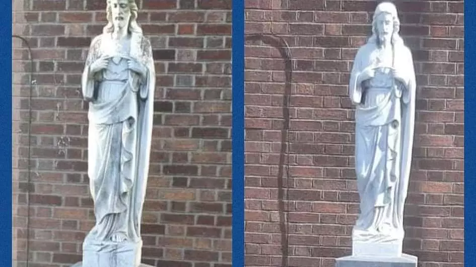 'Statue Of Virgin Mary' Turns Out To Be Jesus Monument After Being Cleaned