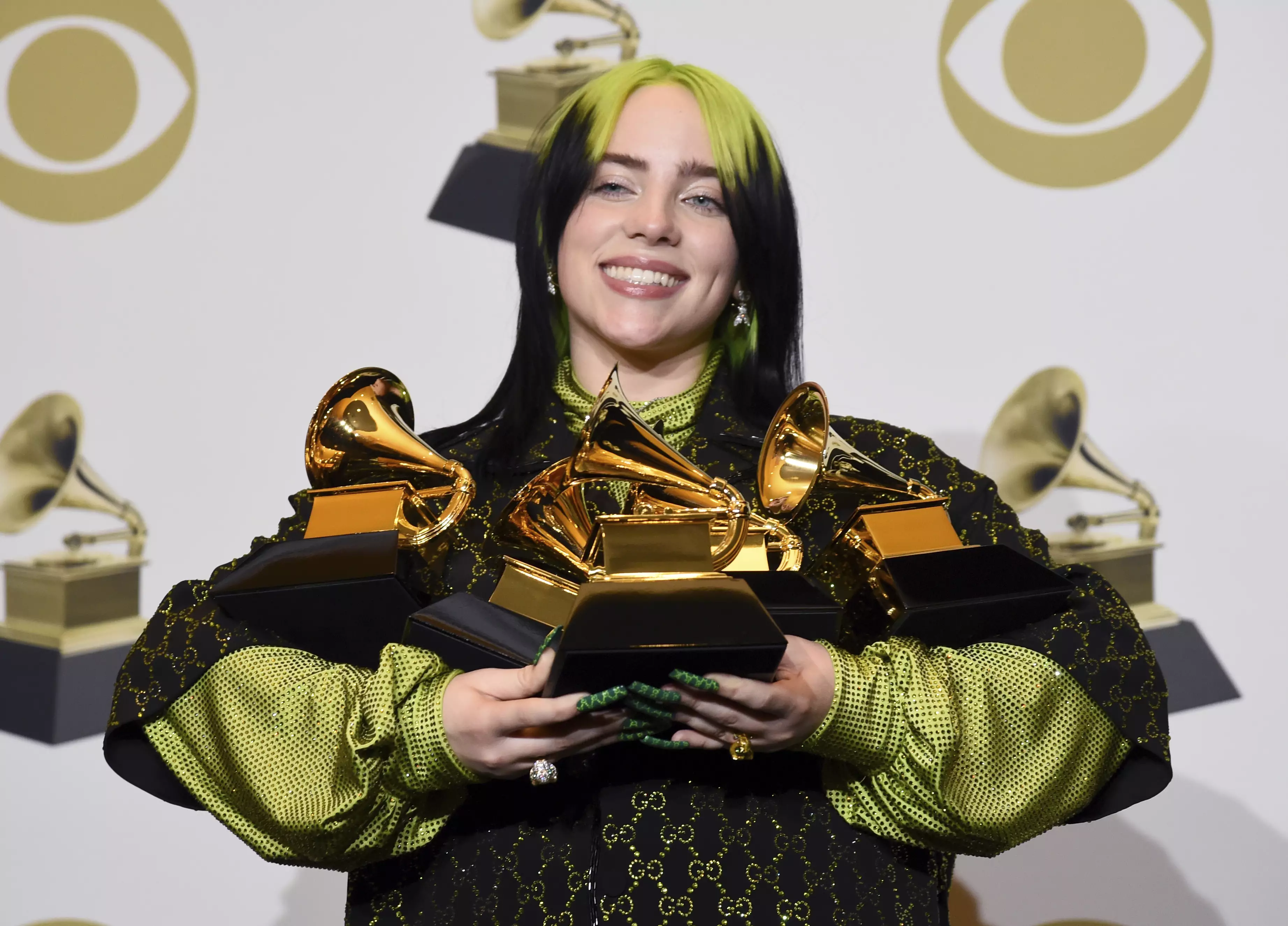 Eilish cleaned up at the Grammys.