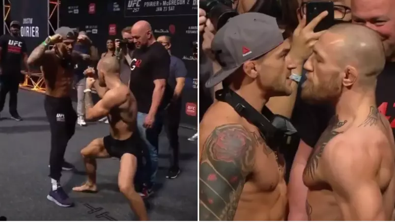 Conor McGregor And Dustin Poirier's Final Face-Off Before UFC 257 Was Intense And Respectful 