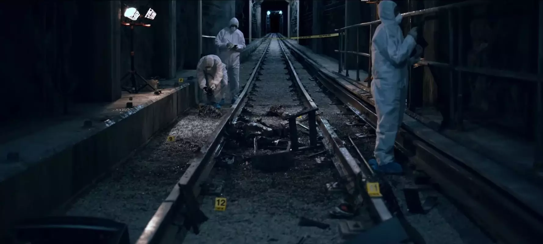 A body is discovered on an underground train track (