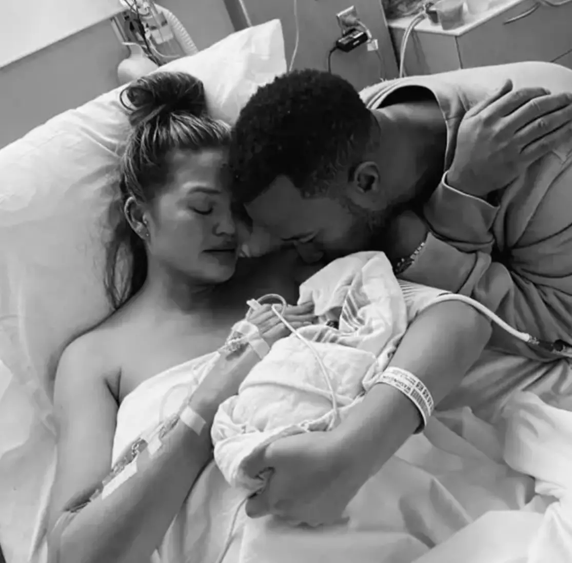 Chrissy Teigen shared pictures from hospital to her 34 million Instagram followers last year (
