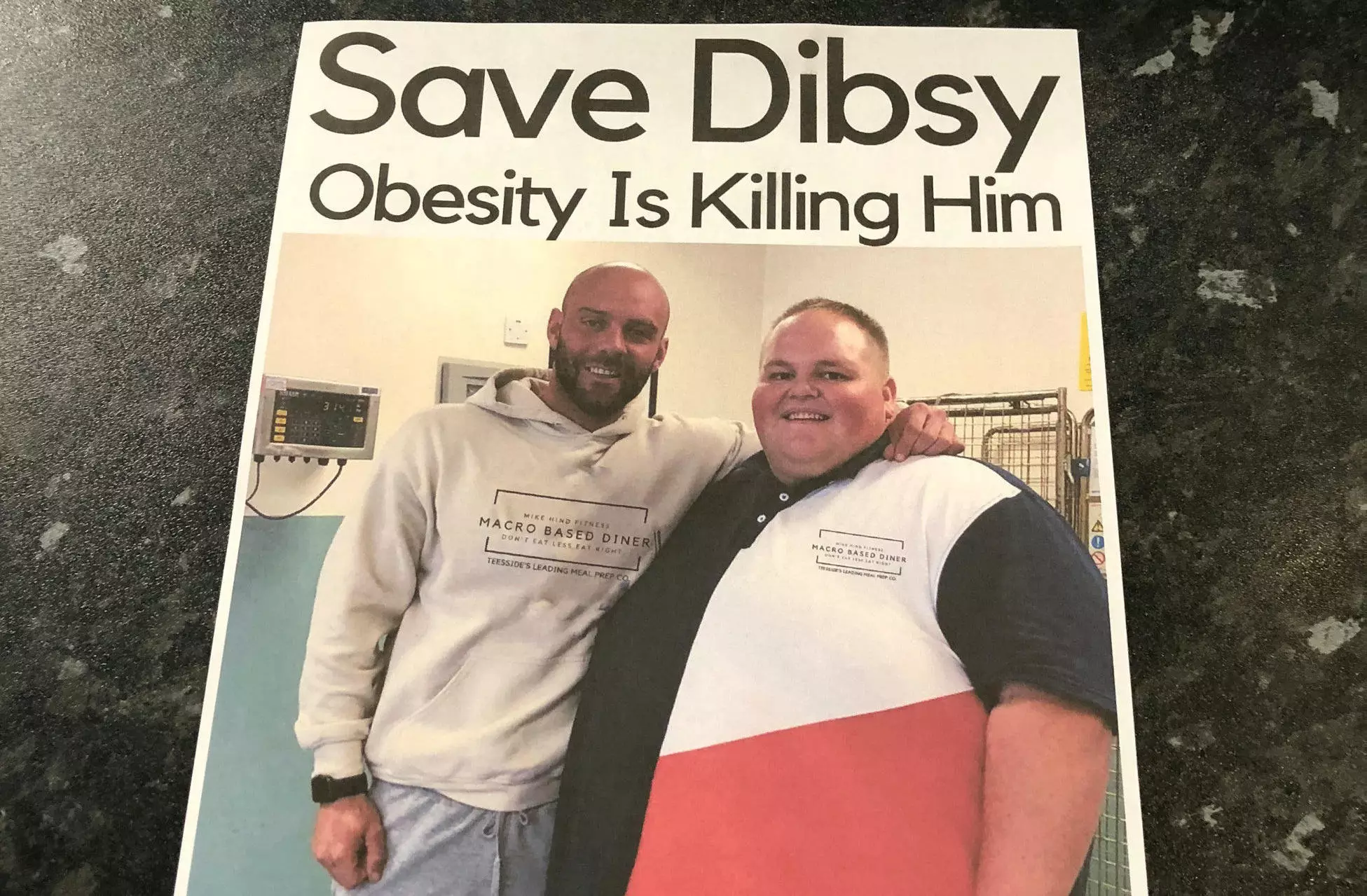 Dibsy and personal trainer Mike.