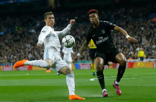 Kimpembe in action against Real Madrid. Image: PA