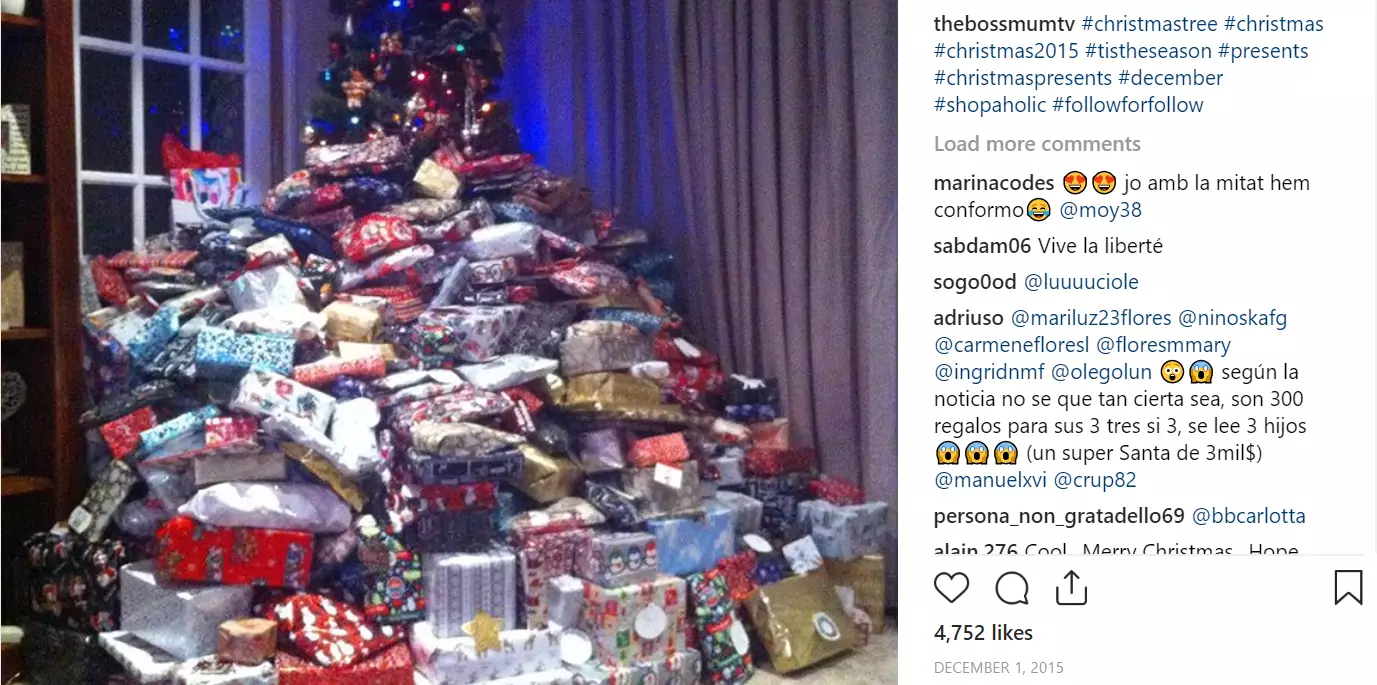 Emma Tapping's massive festive present piles have been talked about a lot in recent years.