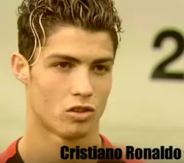 A young Cristiano Ronaldo (