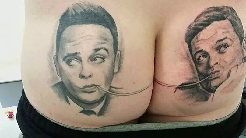 Ant and Dec Meet The Man Who Got Their Faces Tattooed On His Arse