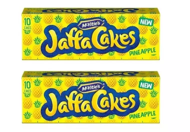 The new Pineapple Jaffa Cakes.