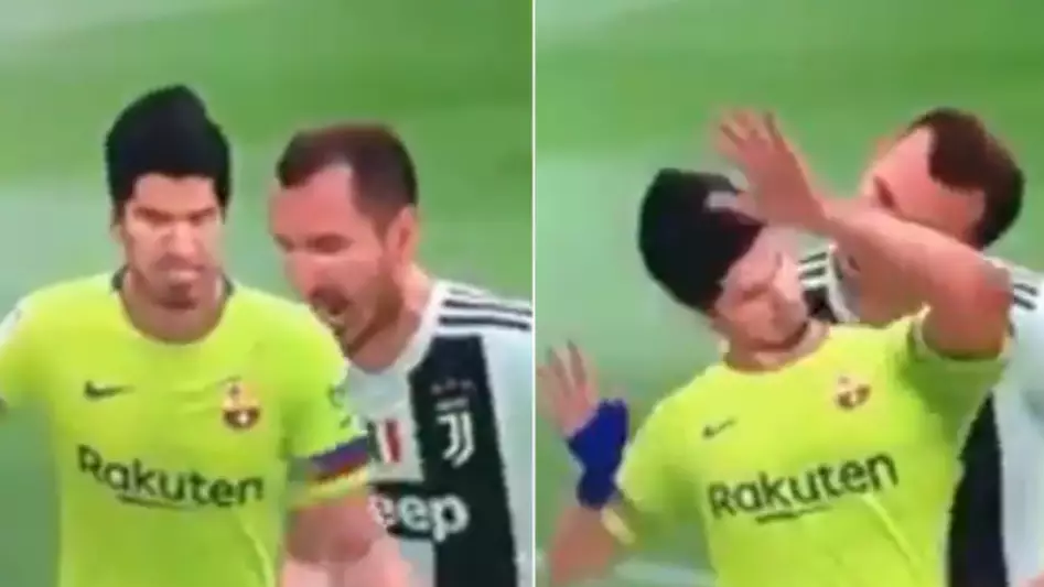 Giorgio Chiellini Finally Gets Revenge On Luis Suarez By Biting Him Back...On FIFA 19
