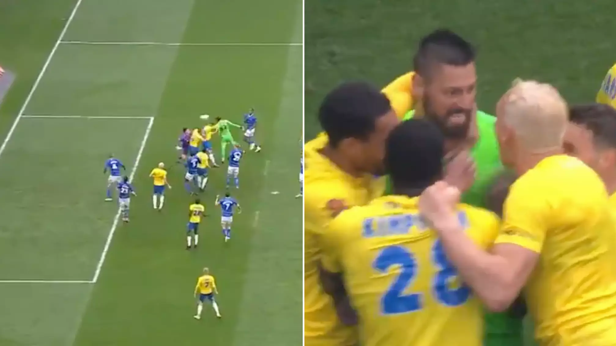 Incredible Scenes As Torquay Goalkeeper Scores 95th Minute Equaliser In Play-Off Final