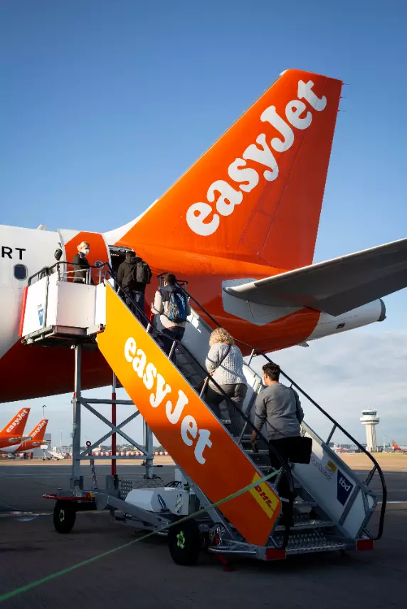 easyJet has shut down ports at three UK airports (