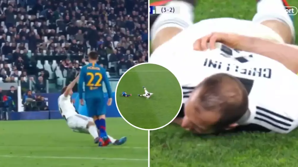 Giorgio Chiellini’s Ridiculous Play Acting Reached A Whole New Level Vs Atletico