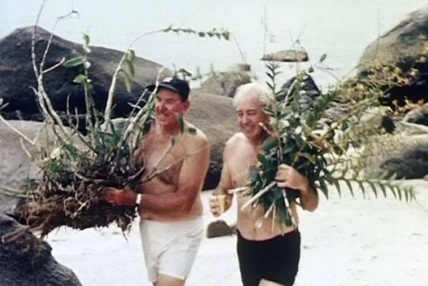 Harold Holt with Bob Dyer in 1967.