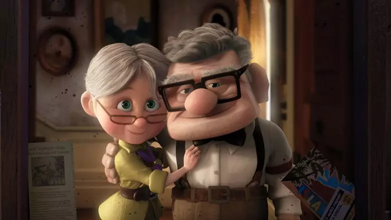 Ellie and Carl in Up.