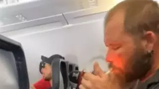 Passenger Lights A Cigarette During US Flight 