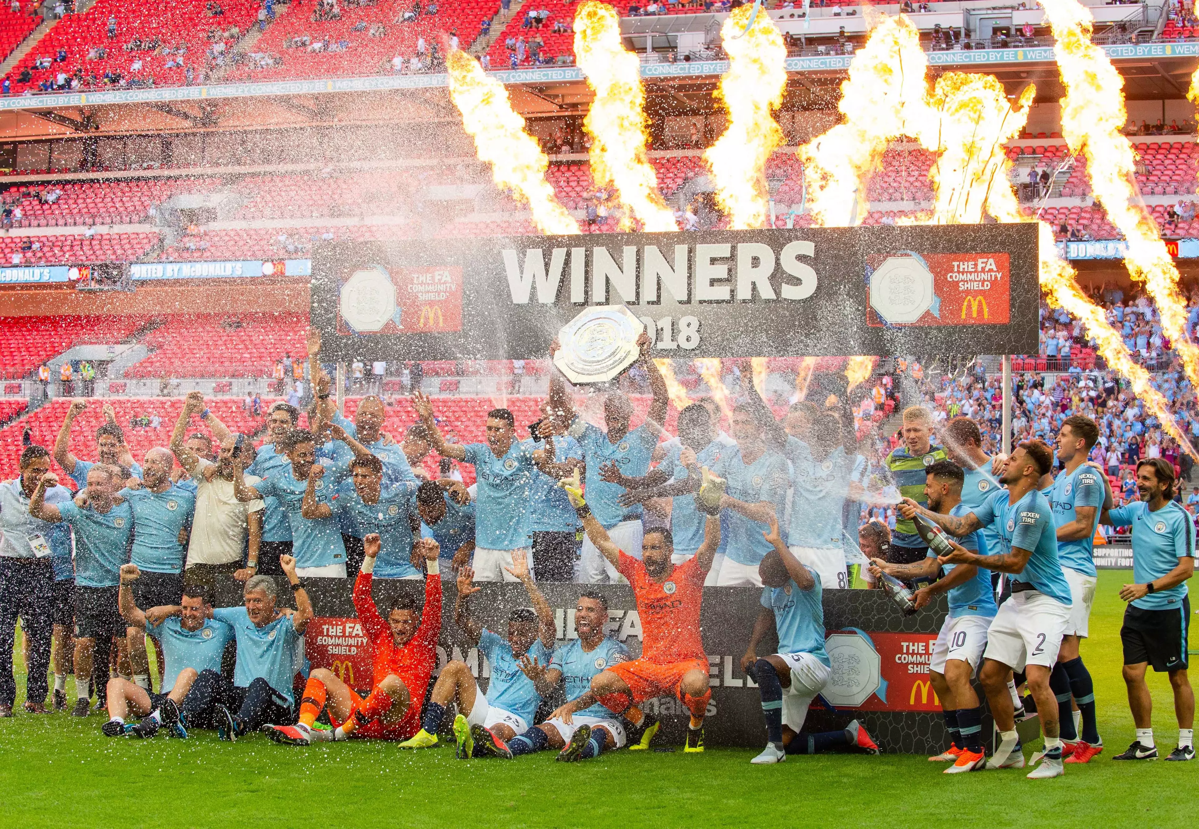 City will once again be in the Community Shield. Image: PA Images