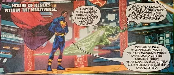 President Superman in Infinite Frontier #0.