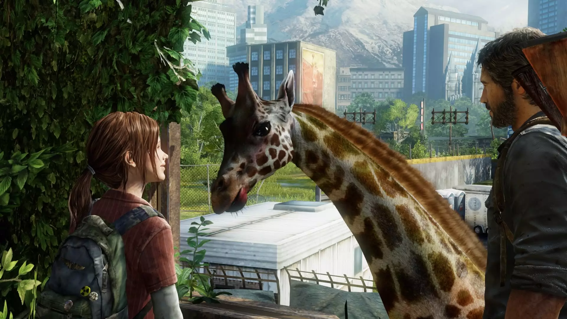 The giraffe scene in 'The Last of Us' /