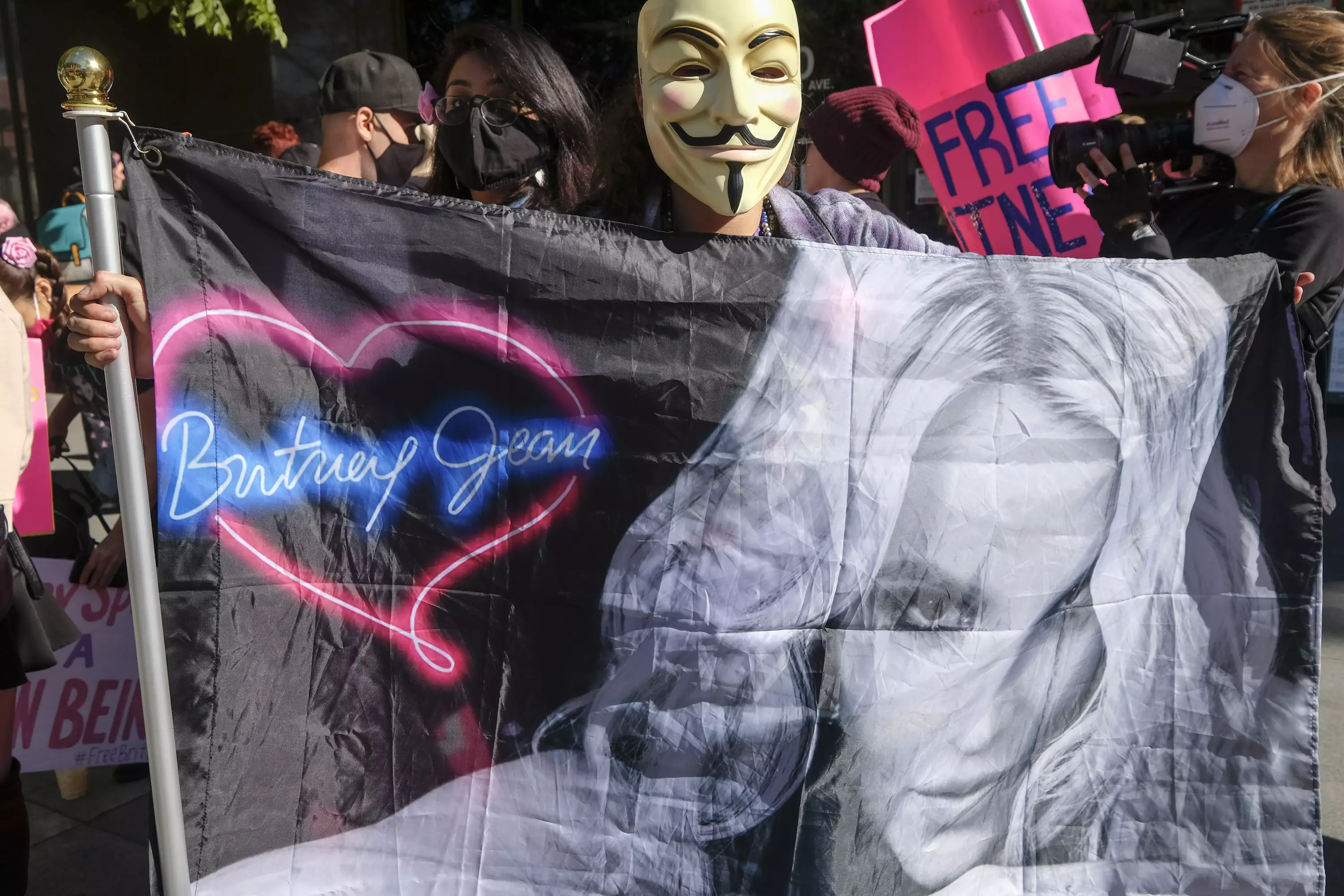 Britney's fans started the #FreeBritney movement due to the conservatorship (
