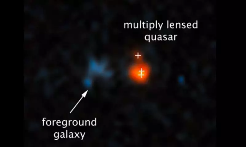 This is the majestic quasar that the scientists found.