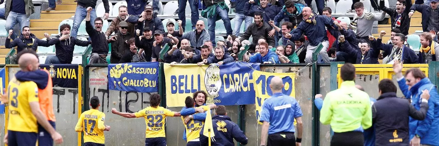 Modena fans celebrate. Image: Twitter
