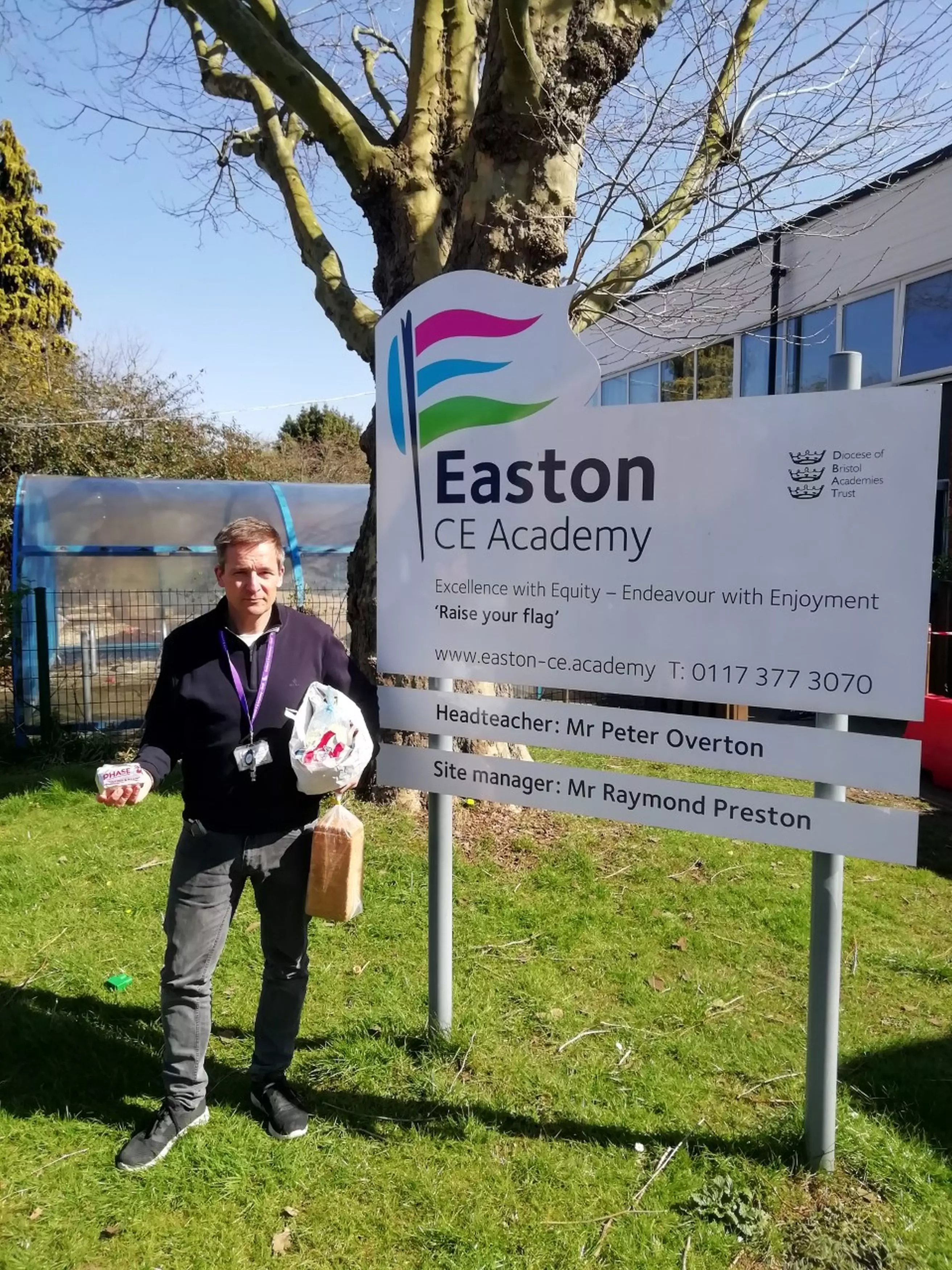 Peter Overton, head teacher of Easton CE Academy in St Jude's, Bristol, isn't satisfied with the free school meals (