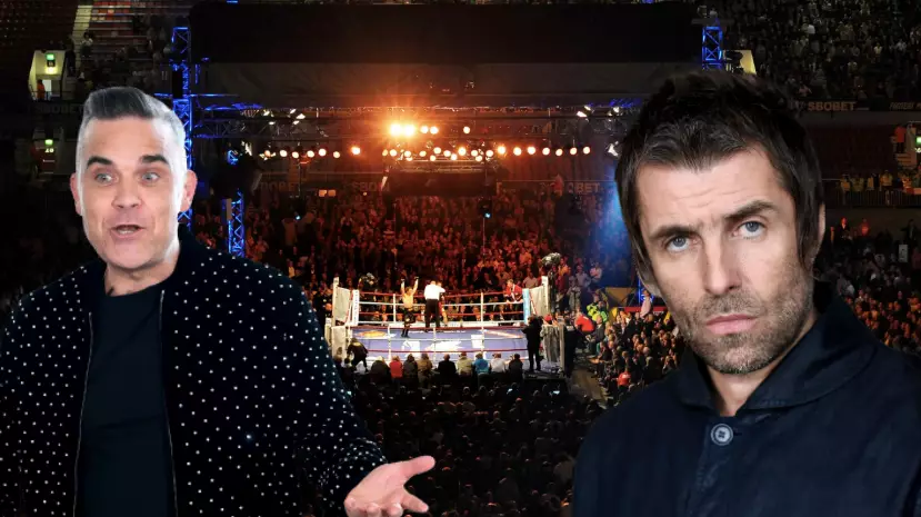 Robbie Williams Has Discussed Potential Fight Against Liam Gallagher With Eddie Hearn
