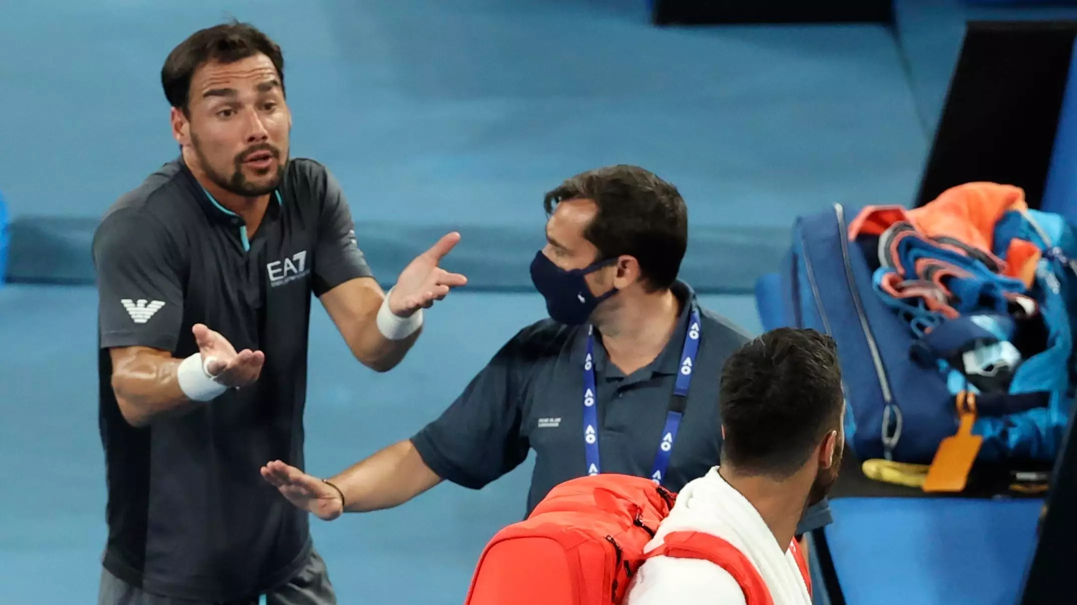 Fabio Fognini And Salvatore Caruso Had To Be Separated In Fiery Post-Match Argument 