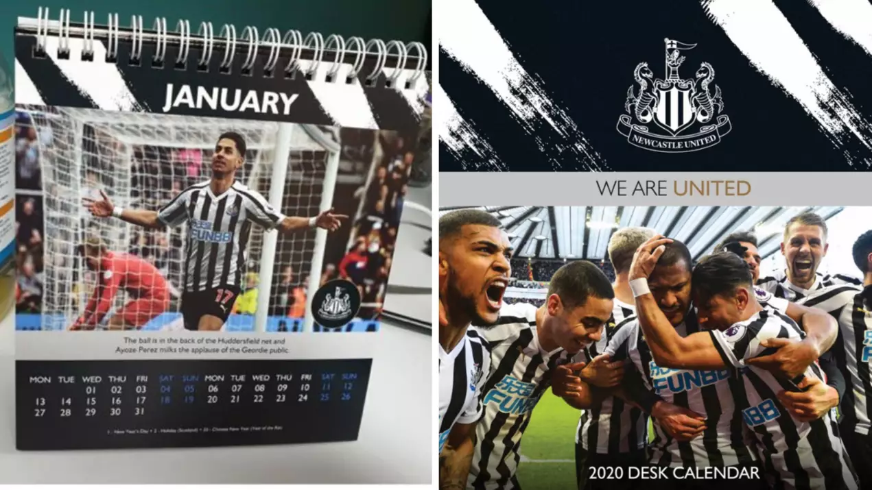 Newcastle United Say They "Deeply Regret" The Release Of Their Official 2020 Calendar