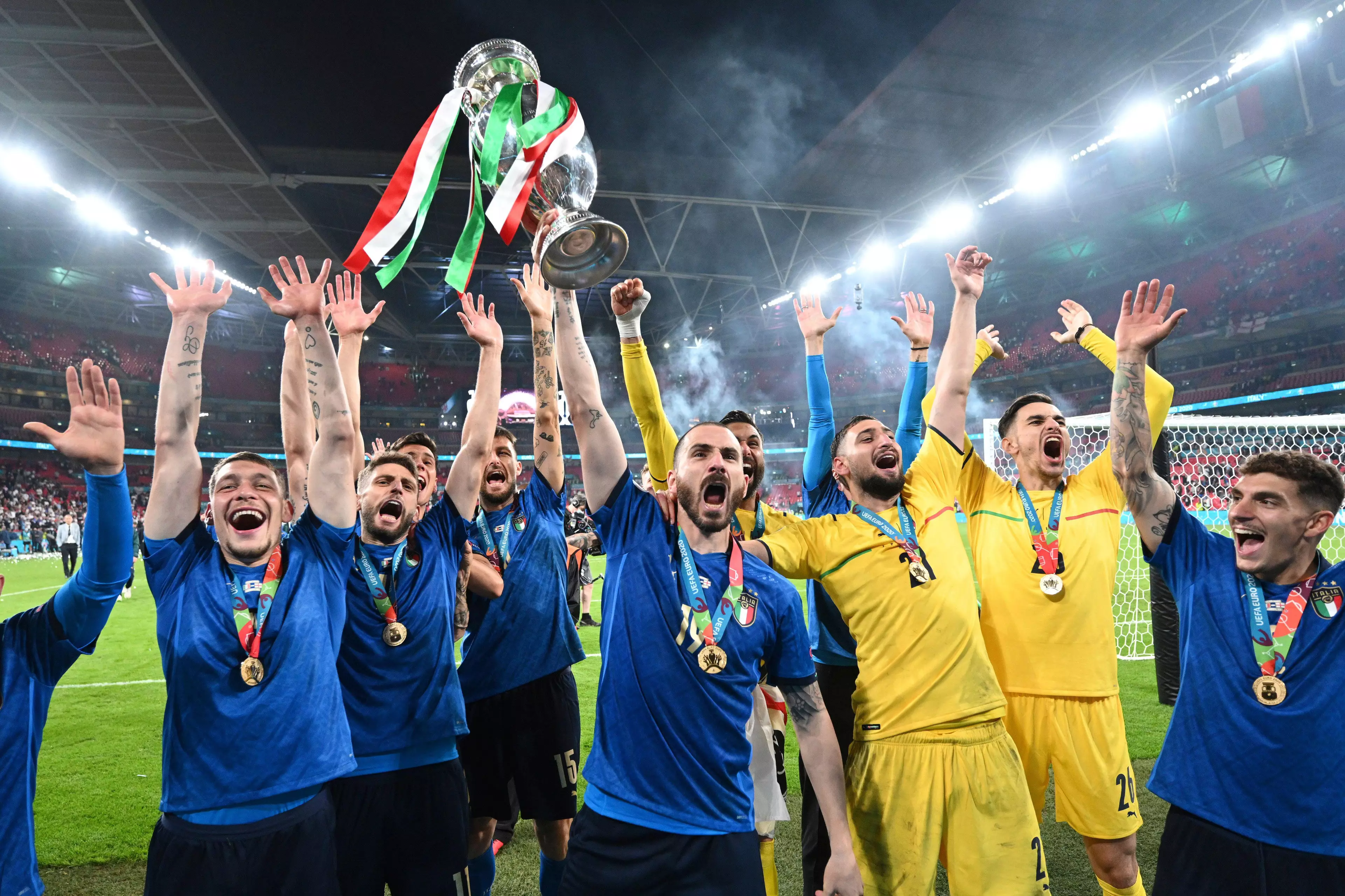 Italy won the Euros at Wembley last summer. Image: PA Images