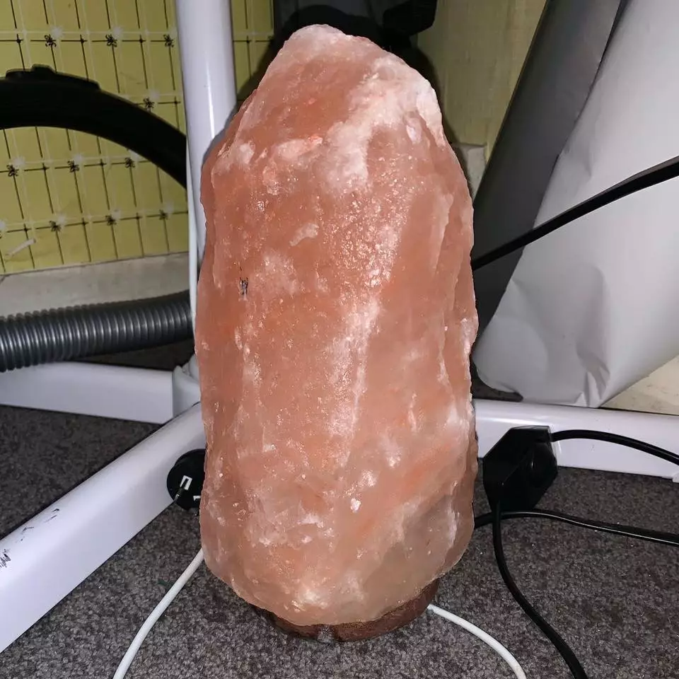 A picture of a salt lamp shared by Maddie Smith (it is not clear whether this is the lamp Ruby was licking)