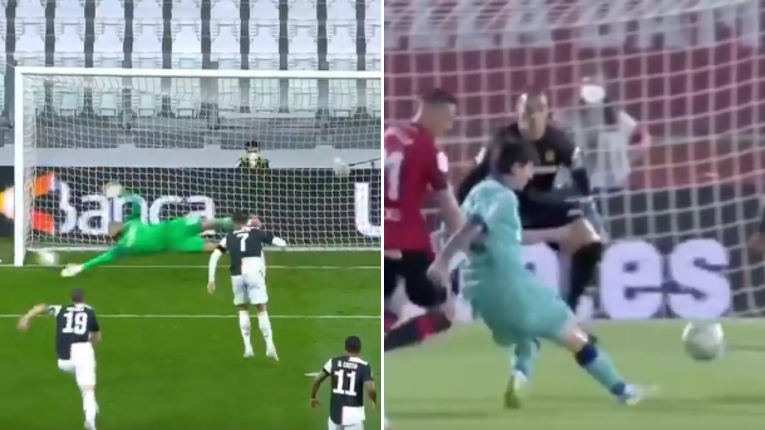 Video Shows The Massive Difference Between Cristiano Ronaldo And Lionel Messi In Their First Games Back
