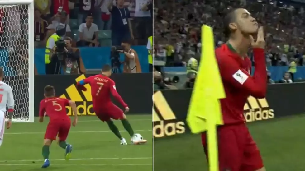 People Think They've Worked Out The Reason Behind Cristiano Ronaldo's Celebration 