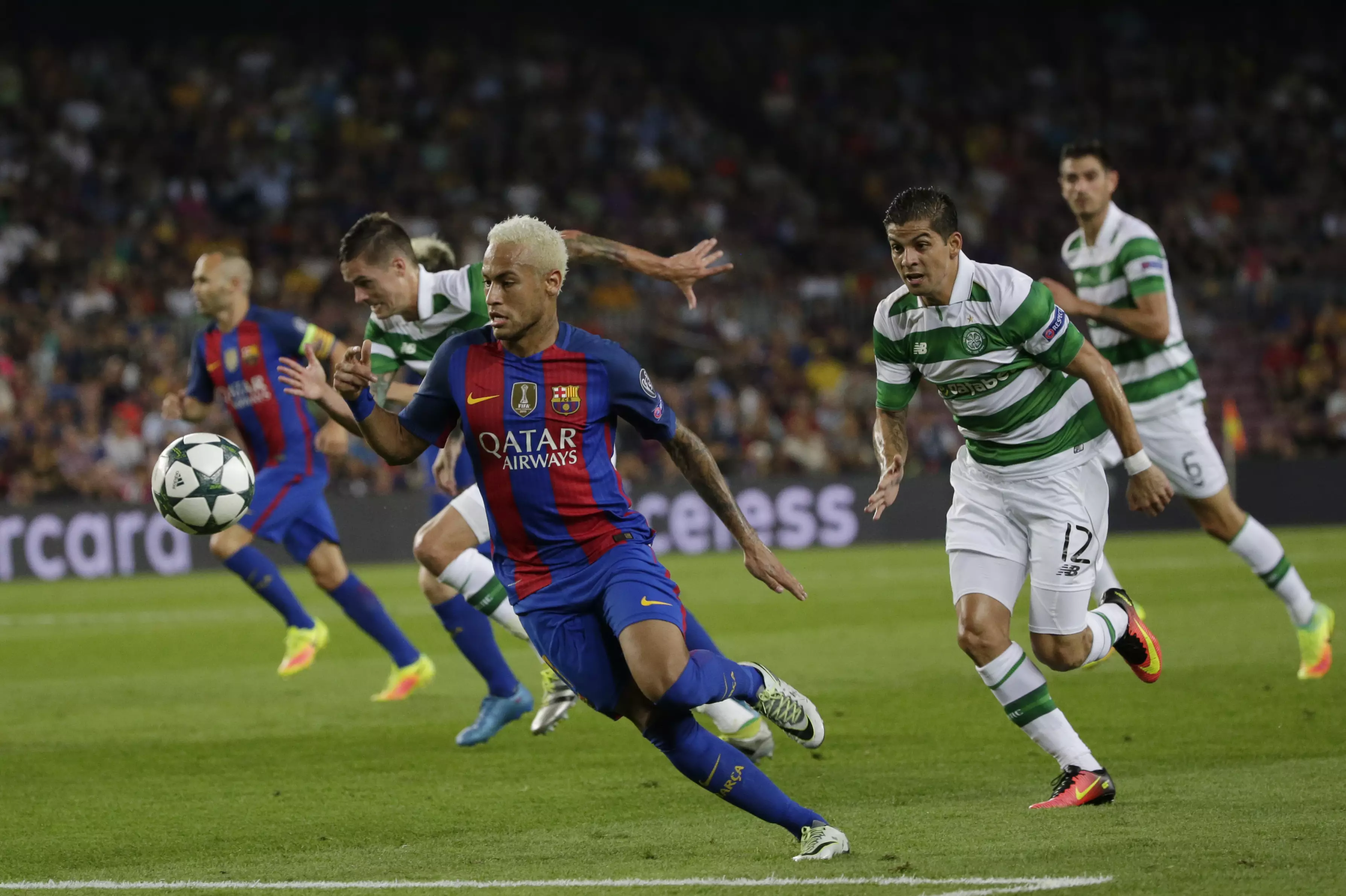 WATCH: Neymar’s Reaction To Scott Brown’s Push Is So Ridiculous It’s Funny