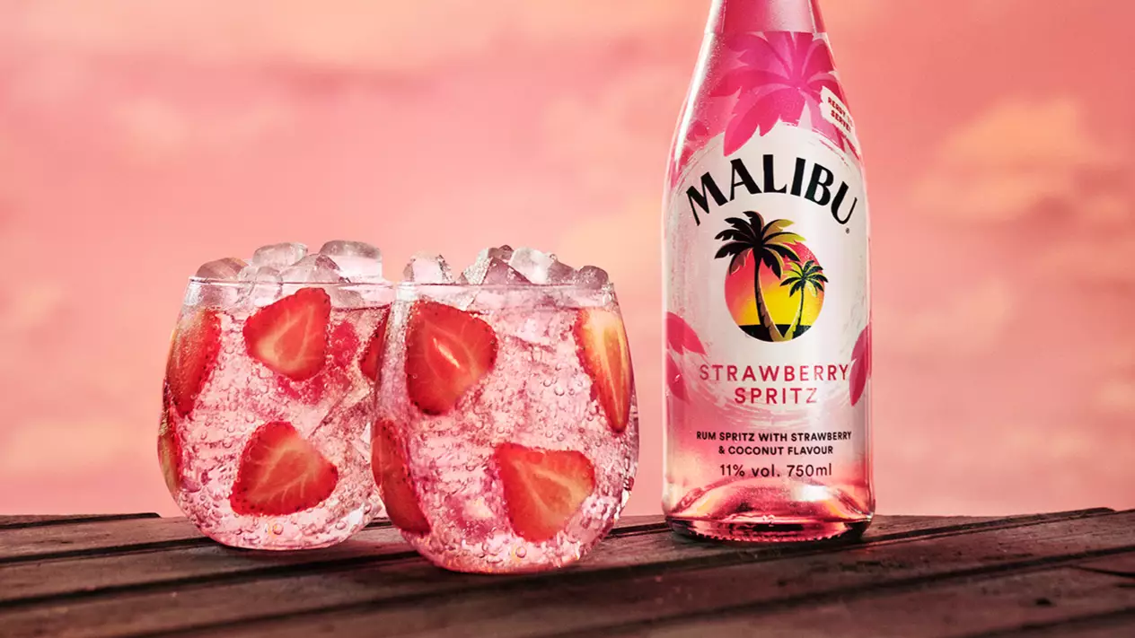 Malibu Launches New Sparkling Strawberry Flavoured Rum