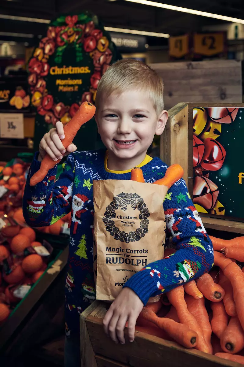 The chance to collect Rudolph's carrots will no doubt encourage your kids to head to the supermarket with you (