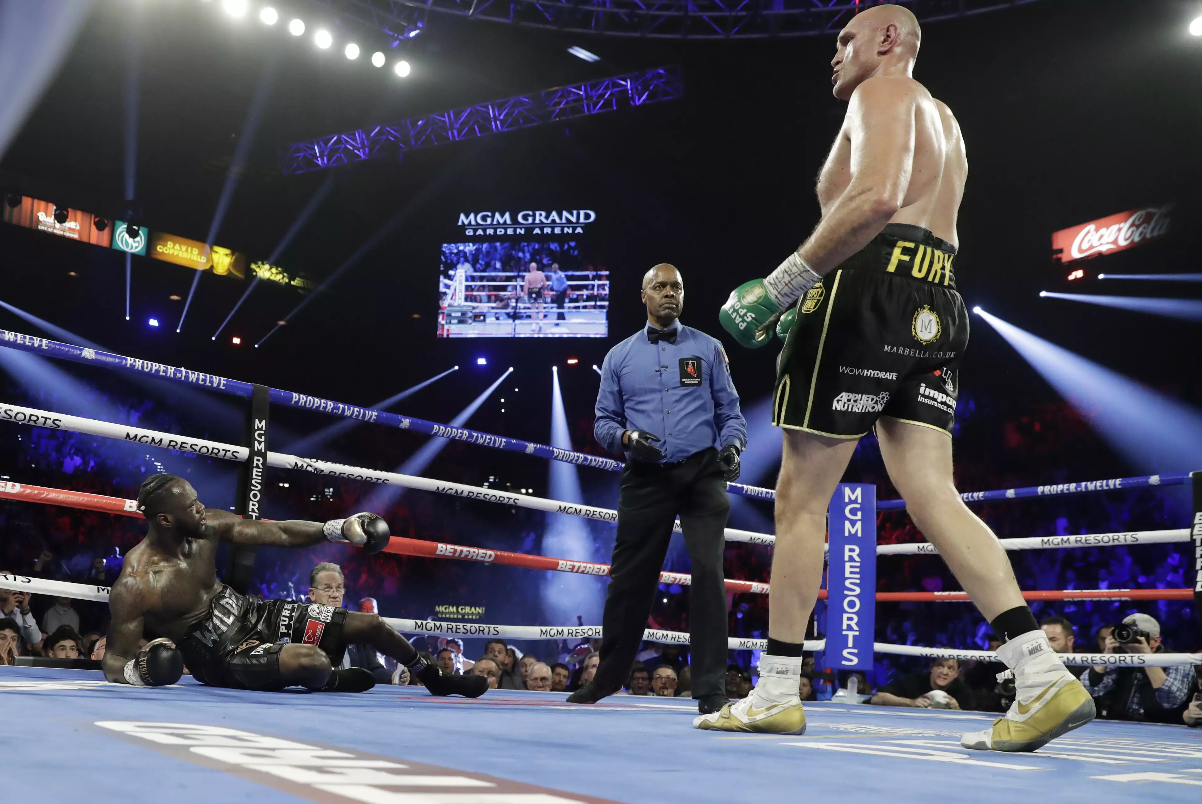 Fury knocked Wilder down twice. Image: PA Images