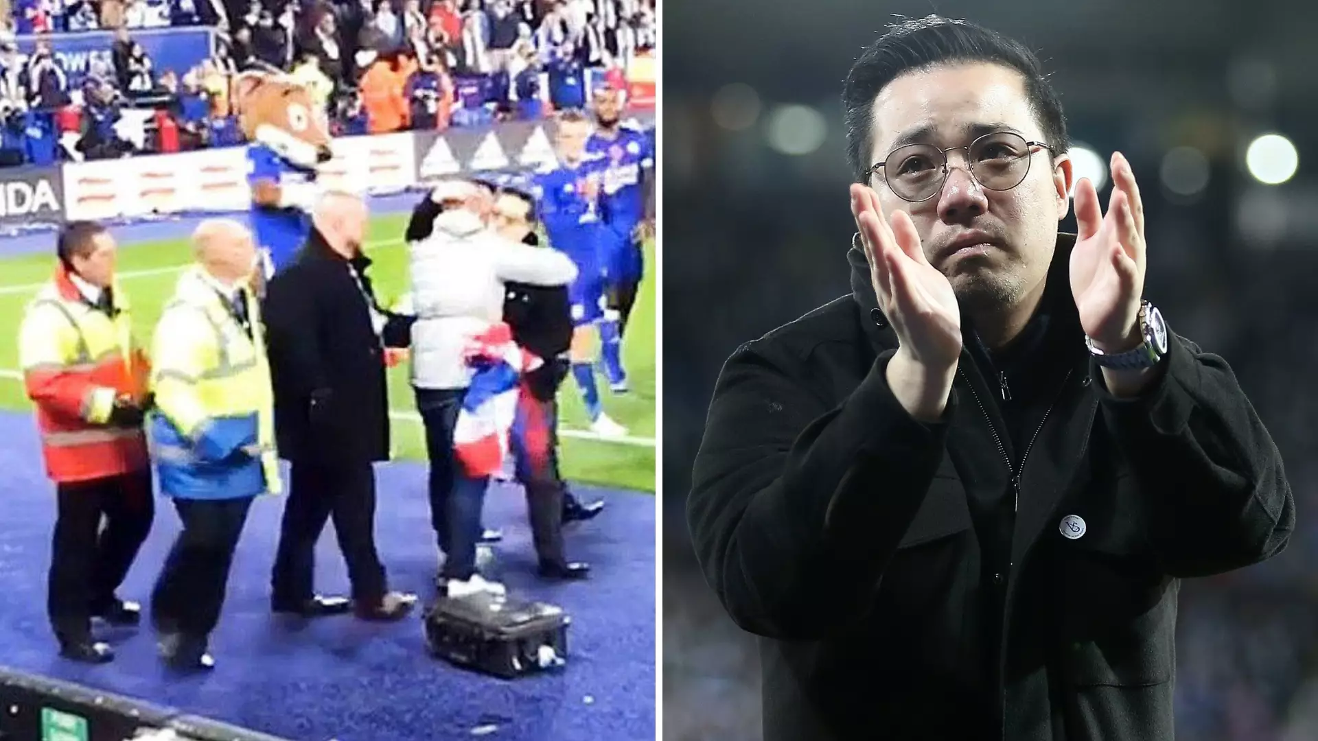 Leicester City Fan Banned After Invading Pitch To Hug Vichai Srivaddhanaprabha's Son