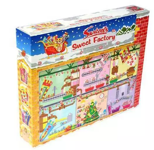 The advent calendar features fan favourite sweets such as Love Hearts and Drumstick Squashies (